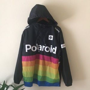 Brand new Polaroid 1/4 zip hooded jacket